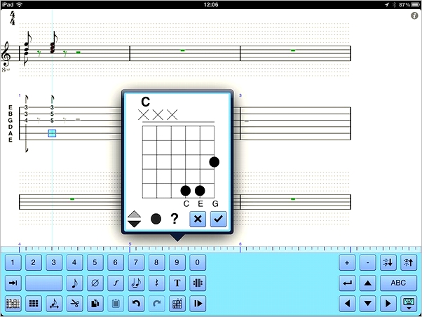 Ipad用タブ譜作成アプリ 劇的更新 Tabledit 日本語wg 簡単便利な タブ譜 作成 ソフト